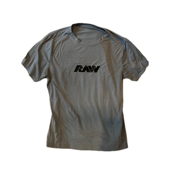 Raw Sweat Wicking Gray T-Shirt Mens L - Picture 1 of 2